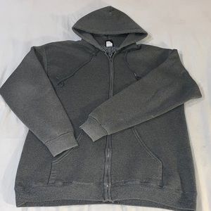 Grey zip up